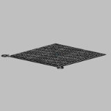 ASK-1T4.4-NP 1x1 - Safety mat, cast-in ramp edge trim