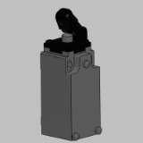 LS3..M31B11 - Plastic roller lever (Ø12,5 mm) on steel plunger - horizontal