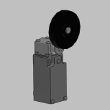 LS3..M42B11 - Rubber roller lever (Ø50 mm)