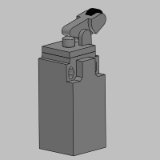 LS3..P32B11 - Plastic roller lever (Ø14 mm) on steel plunger - vertical