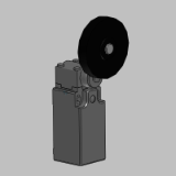LS3..P42B11 - Rubber roller lever (Ø50 mm)